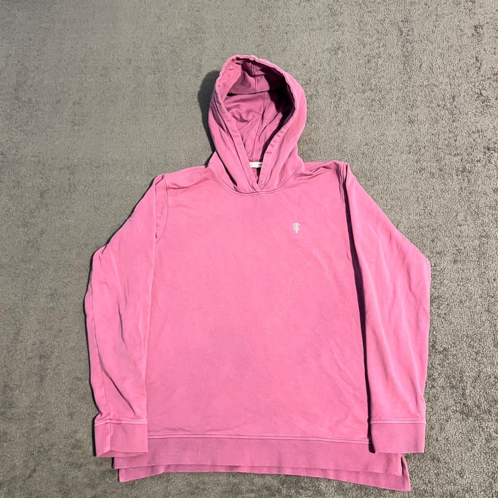 Peter Millar Womens Pink Cotton Modal Blend Pullover Hoodie Sweatshirt Size M